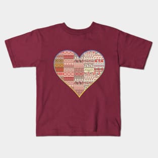 Heart with embroidery Kids T-Shirt